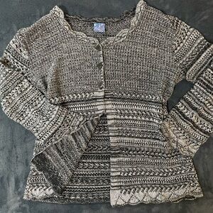 Black and Gray Women's Cardigan